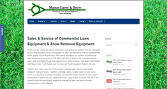 Desktop Screenshot of masonlawnandsnow.com